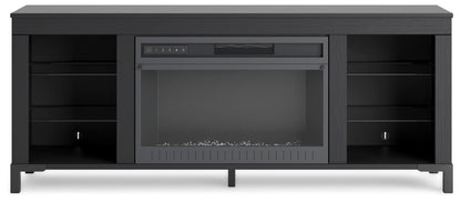 Cayberry 60" TV Stand with Electric Fireplace - W2721-168 - product view or room setting; only tv stand included (supplier image 7)
