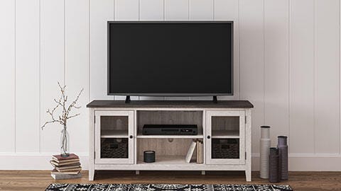 Dorrinson 60" TV Stand - W287-68 - product view or room setting; only tv stand included (supplier image 2)