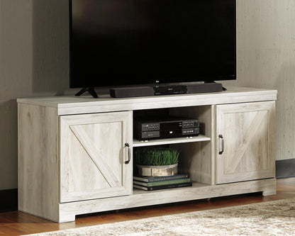 Bellaby 63" TV Stand - W331-68 - product view or room setting; only tv stand included (supplier image 2)