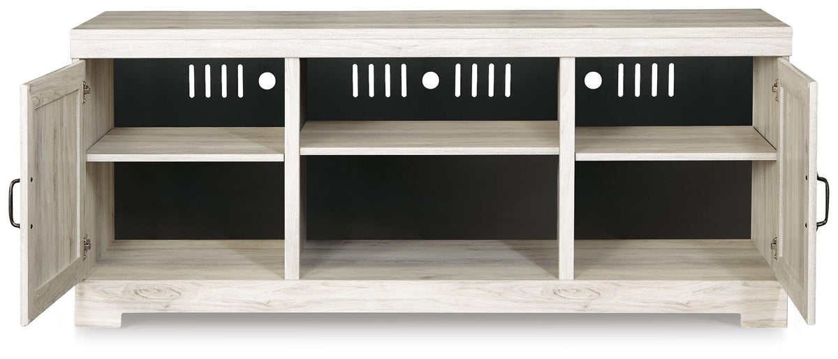 Bellaby 63" TV Stand - W331-68 - product view or room setting; only tv stand included (supplier image 3)