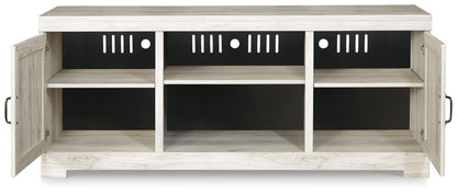 Bellaby 63" TV Stand - W331-68 - product view or room setting; only tv stand included (supplier image 3)