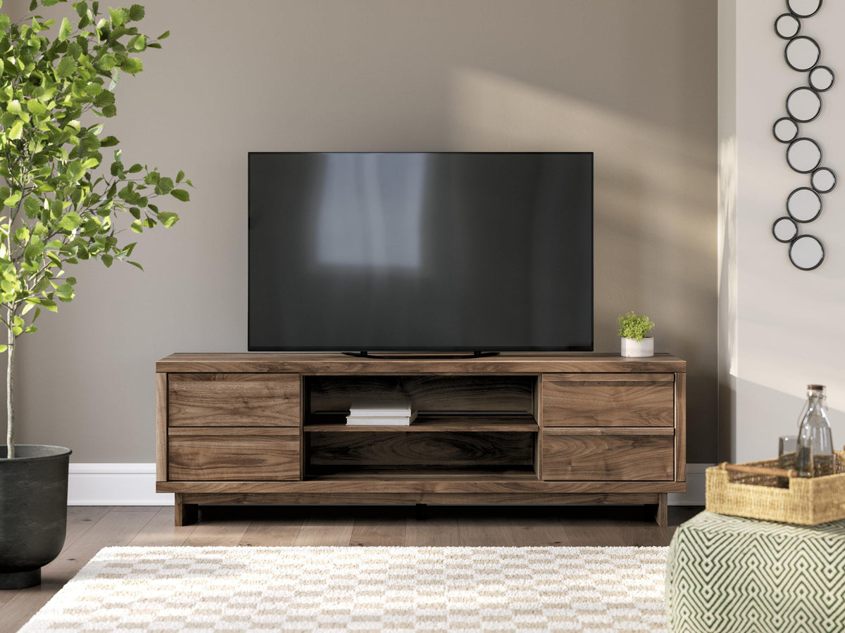 Zadilyn 72" TV Stand - W3367-68 - product view or room setting; only tv stand included (supplier image 10)