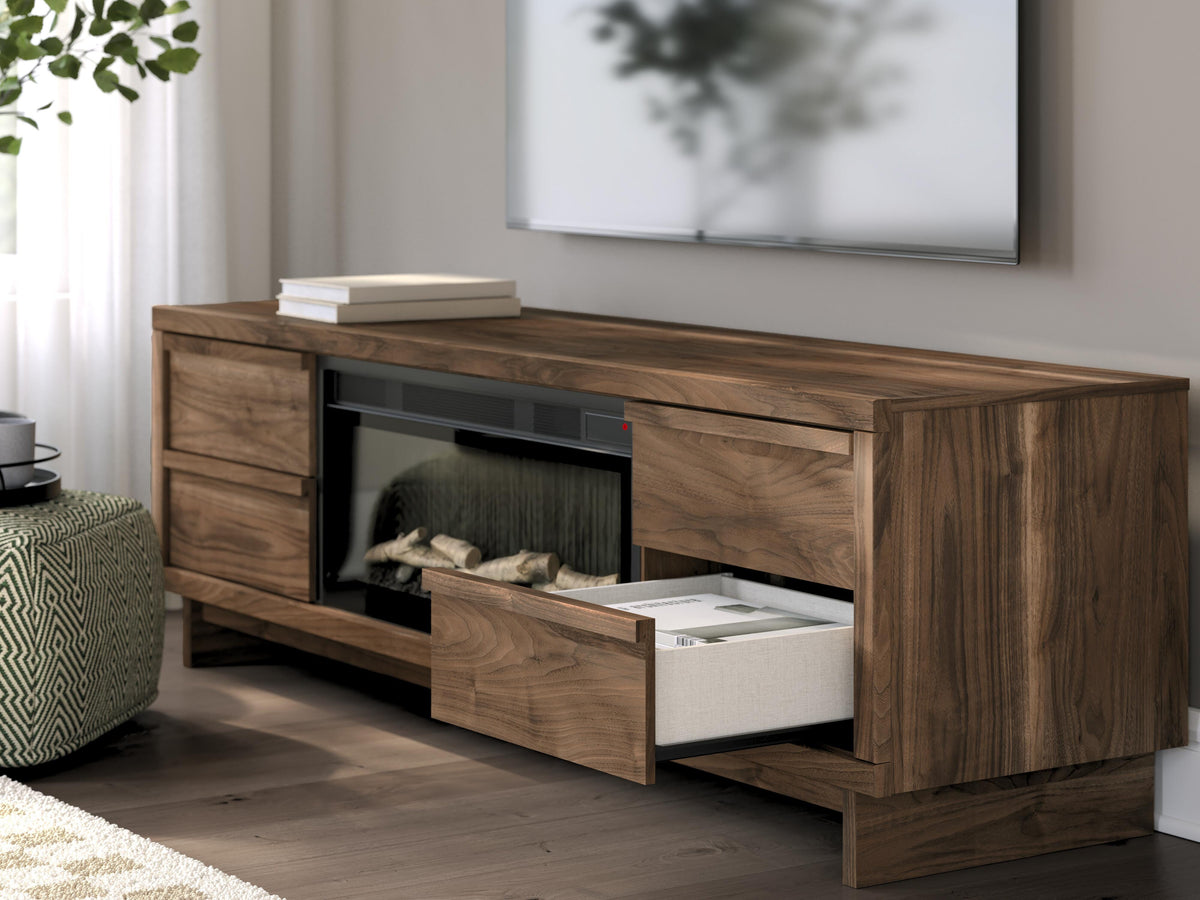 Zadilyn 72" TV Stand with Electric Fireplace - W3367W1 - finish or detail (supplier image 9)