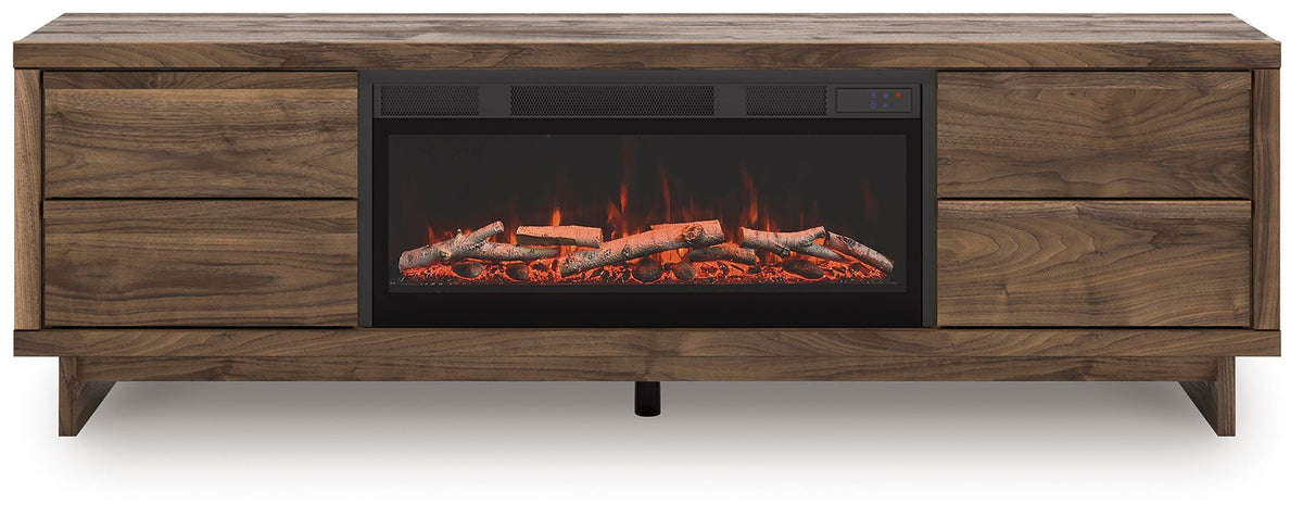 Zadilyn 72" TV Stand with Electric Fireplace - W3367W1 - product view or room setting; complete kit and included component views (supplier image 1)