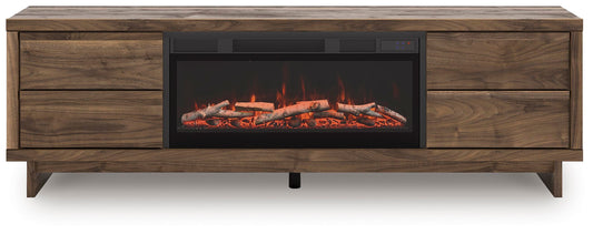 Zadilyn 72" TV Stand with Electric Fireplace - W3367W1 - product view or room setting; complete kit and included component views (supplier image 1)