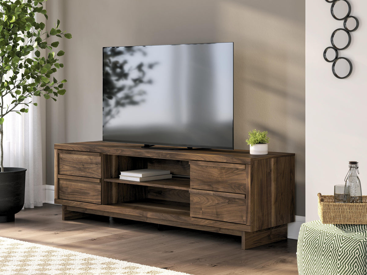 Zadilyn 72" TV Stand with Electric Fireplace - W3367W1 - product view or room setting; complete kit and included component views (supplier image 25)