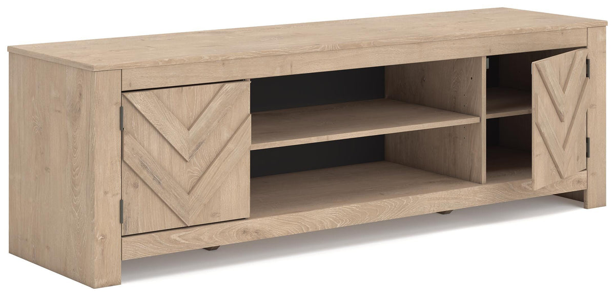 Cayboni 71" TV Stand - W3787-68 - product view or room setting; only tv stand included (supplier image 16)