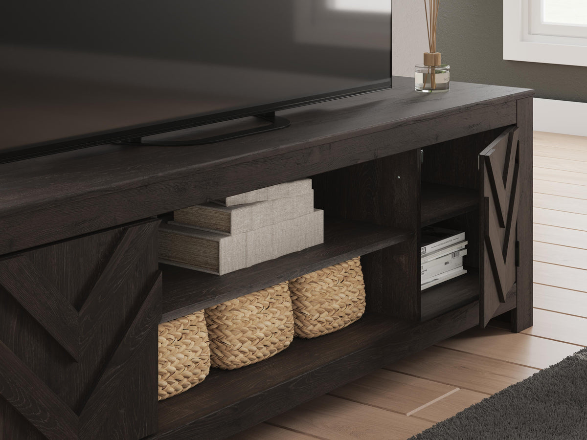 Cayboni 71" TV Stand - W3789-68 - finish or detail (supplier image 11)