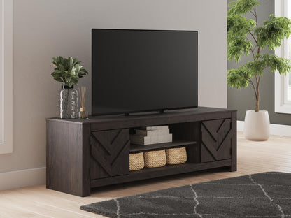 Cayboni 71" TV Stand - W3789-68 - product view or room setting; only tv stand included (supplier image 13)