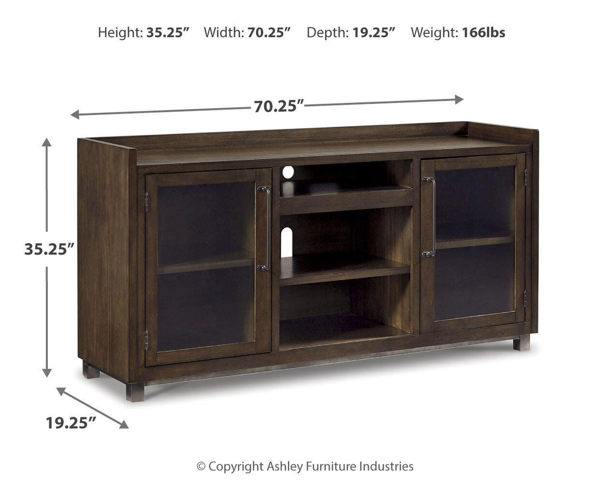Starmore 70" TV Stand - W633-68 - approximate manufacturer dimensions (supplier image 4)
