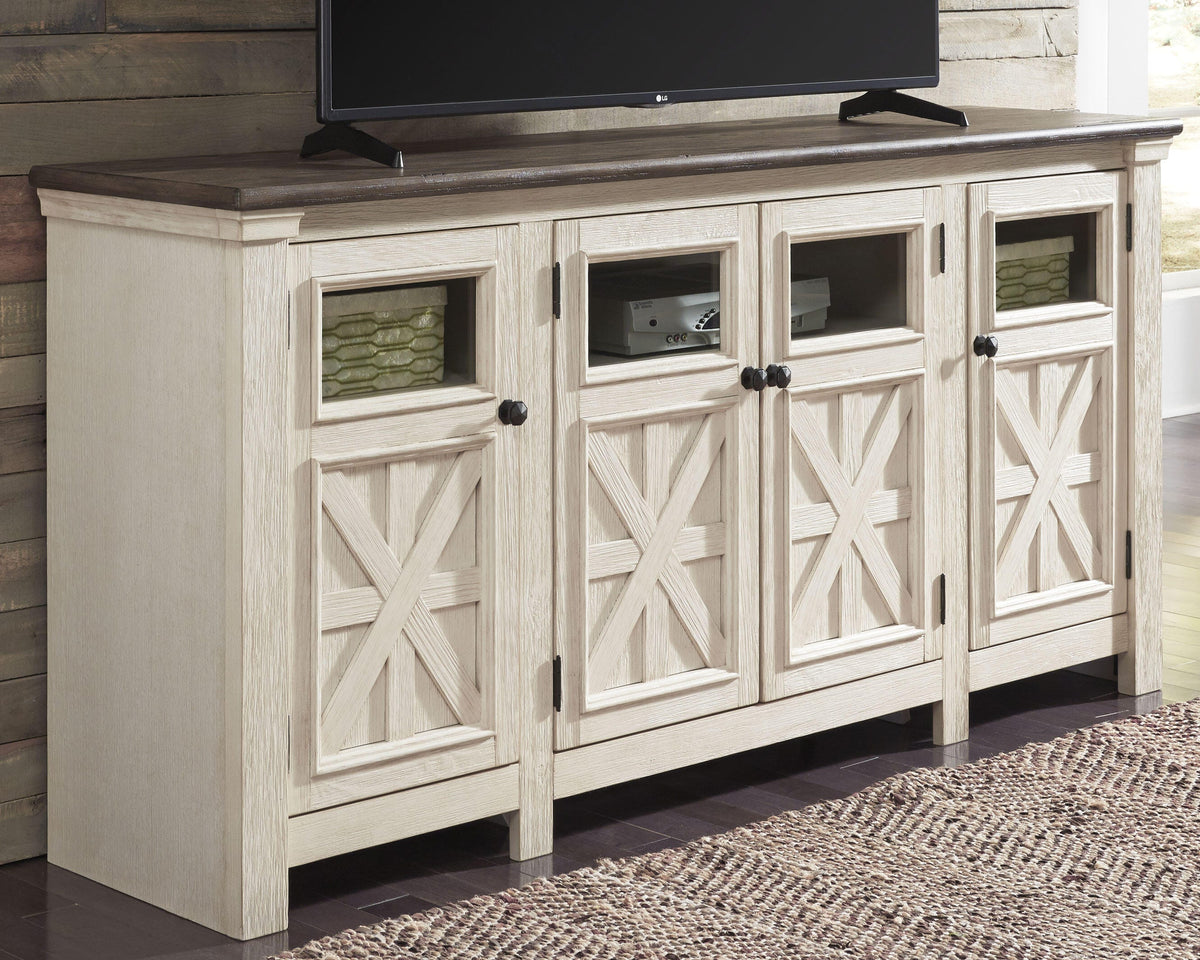 Bolanburg 74" TV Stand - W647-60 - product view or room setting; only tv stand included (supplier image 2)
