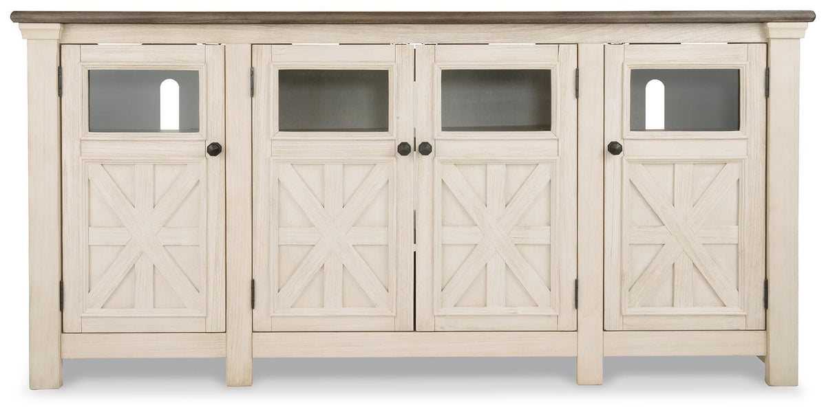 Bolanburg 74" TV Stand - W647-60 - product view or room setting; only tv stand included (supplier image 5)