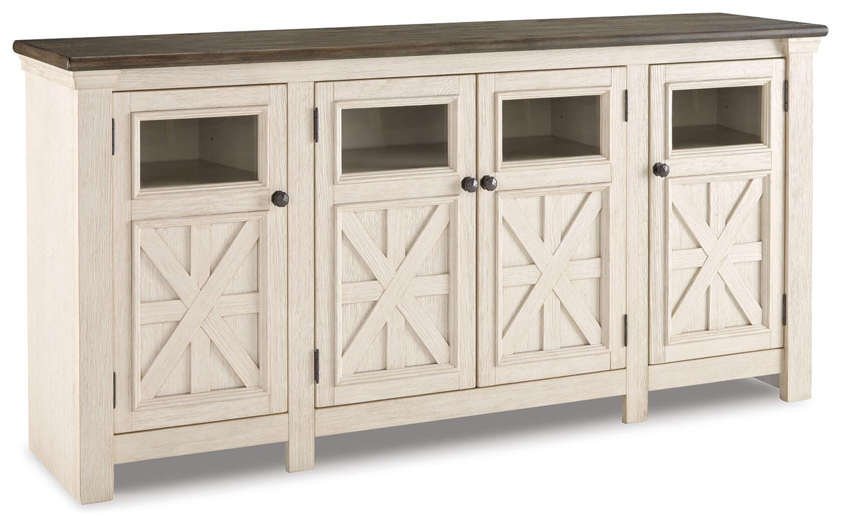 Bolanburg 74" TV Stand - W647-60 - product view or room setting; only tv stand included (supplier image 1)