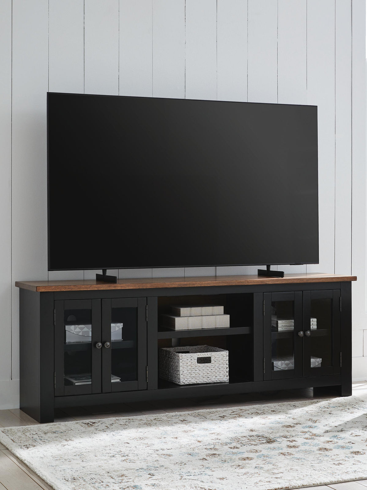 Wildenauer 76" TV Stand - W664-68 - product view or room setting; only tv stand included (supplier image 1)