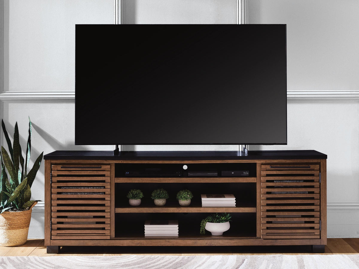 Kallari 84" TV Stand - W737-78 - product view or room setting; only tv stand included (supplier image 2)