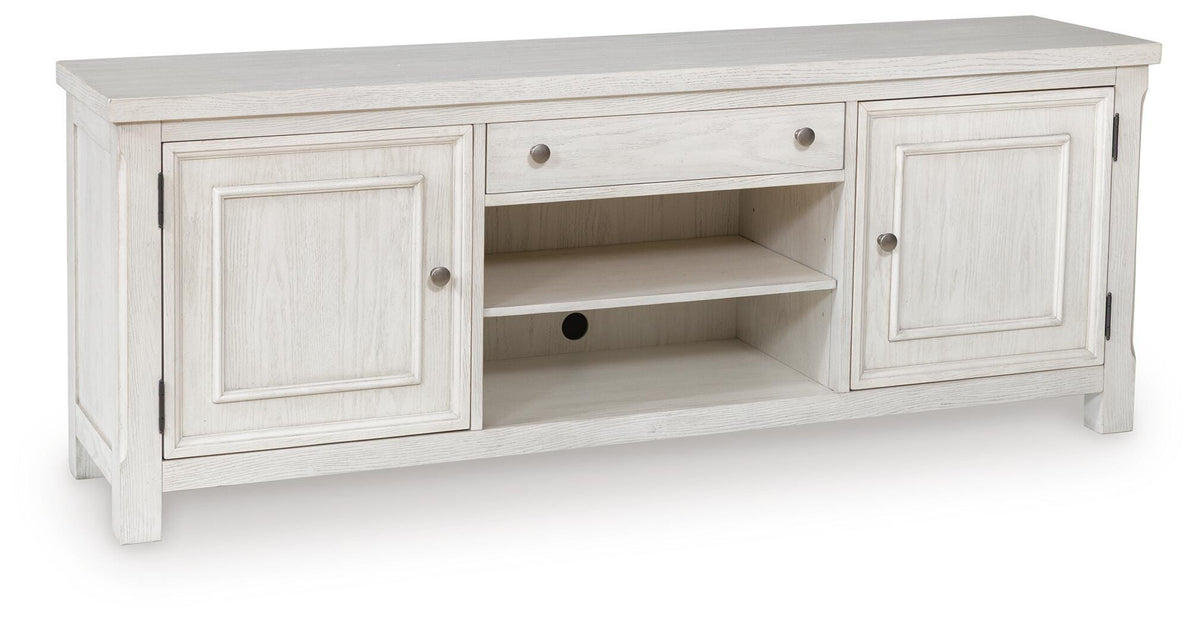 Robbinsdale 72" TV Stand - W742-68 - product view or room setting; only tv stand included (supplier image 1)