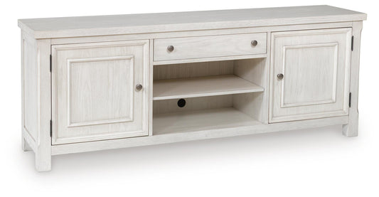 Robbinsdale 72" TV Stand - W742-68 - product view or room setting; only tv stand included (supplier image 1)