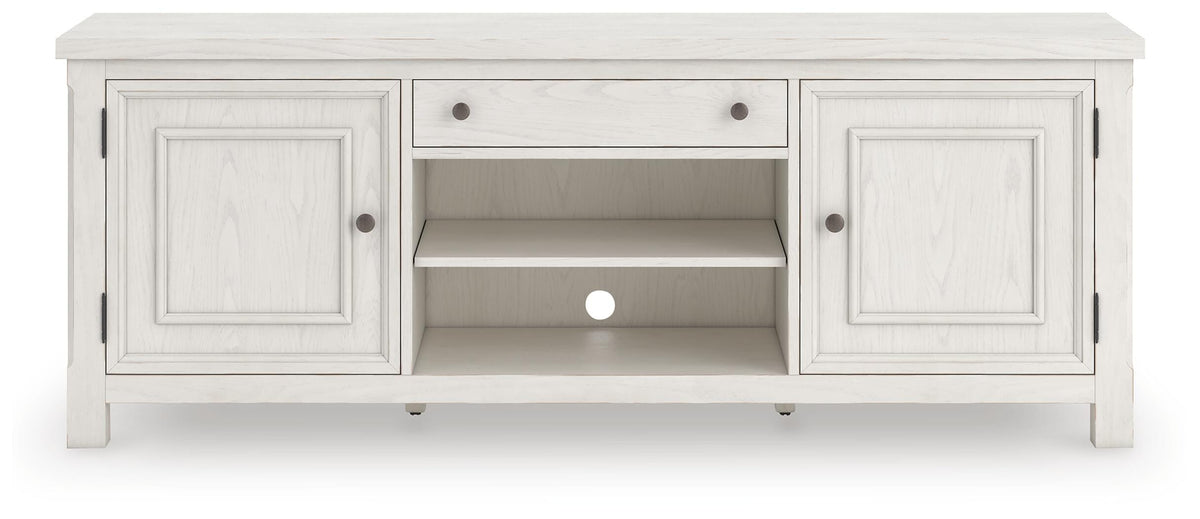 Robbinsdale 72" TV Stand - W742-68 - product view or room setting; only tv stand included (supplier image 4)