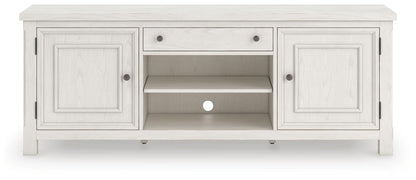 Robbinsdale 72" TV Stand - W742-68 - product view or room setting; only tv stand included (supplier image 4)