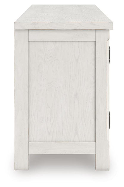 Robbinsdale 72" TV Stand - W742-68 - product view or room setting; only tv stand included (supplier image 5)