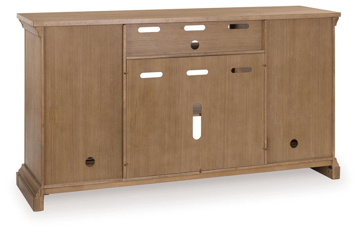 Wittenmyer 72" TV Stand - W794-68 - product view or room setting; only tv stand included (supplier image 5)