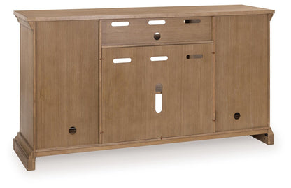 Wittenmyer 72" TV Stand - W794-68 - product view or room setting; only tv stand included (supplier image 5)