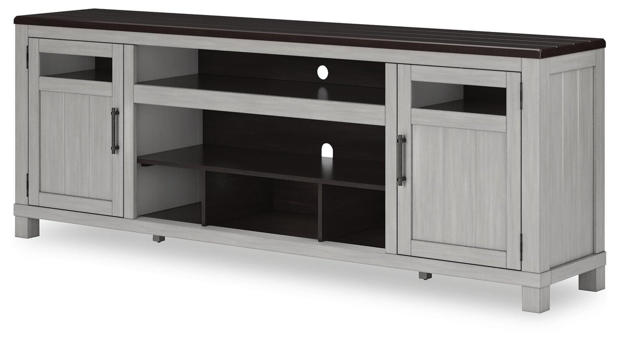Darborn 88" TV Stand - W796-68 - product view or room setting; only tv stand included (supplier image 3)