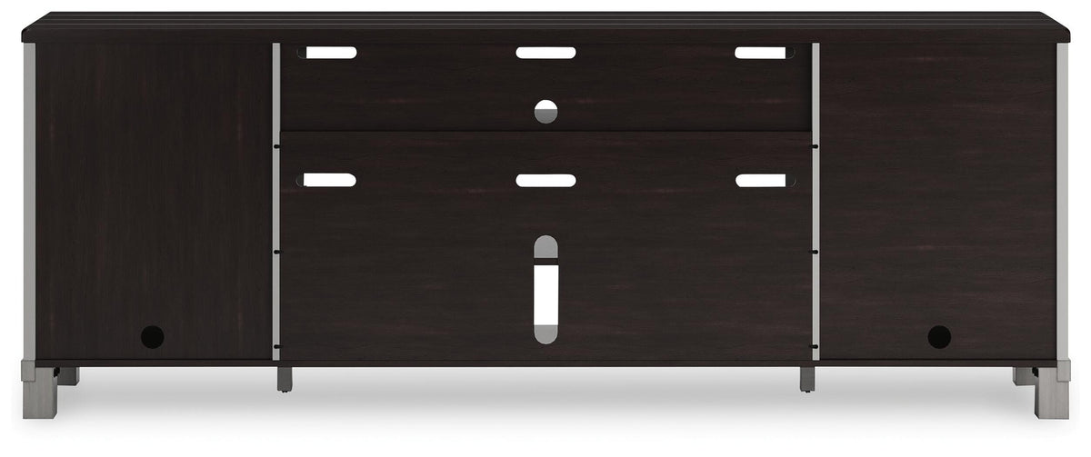 Darborn 88" TV Stand - W796-68 - product view or room setting; only tv stand included (supplier image 6)