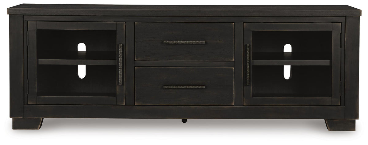 Galliden 80" TV Stand - W841-168 - product view or room setting; only tv stand included (supplier image 4)