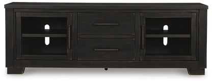 Galliden 80" TV Stand - W841-168 - product view or room setting; only tv stand included (supplier image 4)