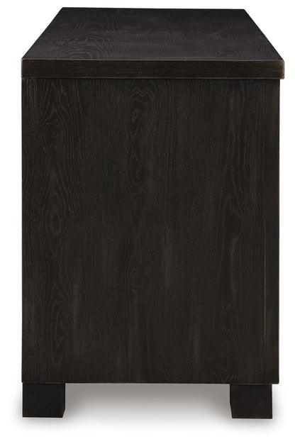 Galliden 80" TV Stand - W841-168 - product view or room setting; only tv stand included (supplier image 5)