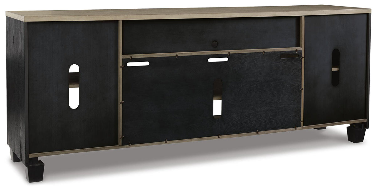 Foyland 83" TV Stand - W989-68 - product view or room setting; only tv stand included (supplier image 6)