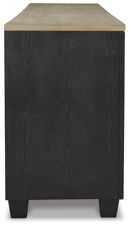 Foyland 83" TV Stand - W989-68 - product view or room setting; only tv stand included (supplier image 5)