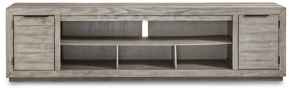 Naydell 92" TV Stand - W996-78 - product view or room setting; only tv stand included (supplier image 4)