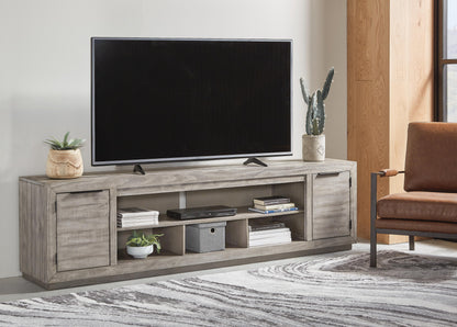Naydell 92" TV Stand - W996-78 - product view or room setting; only tv stand included (supplier image 2)