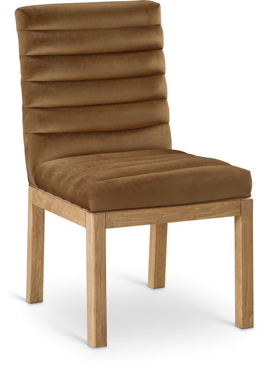Evelyn - Dining Chair With Natural Legs - Saddle