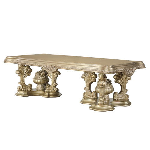Seville - Dining Set With Pedestal Base - Gold