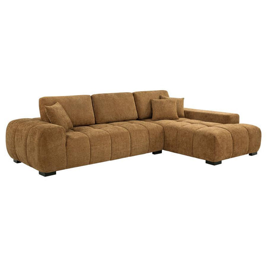 Octavia - Fabric Upholstered Sectional Chaise Sofa
