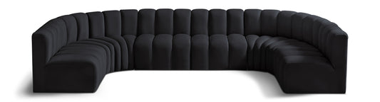 Arc - Velvet Modular U-Shaped Sectional