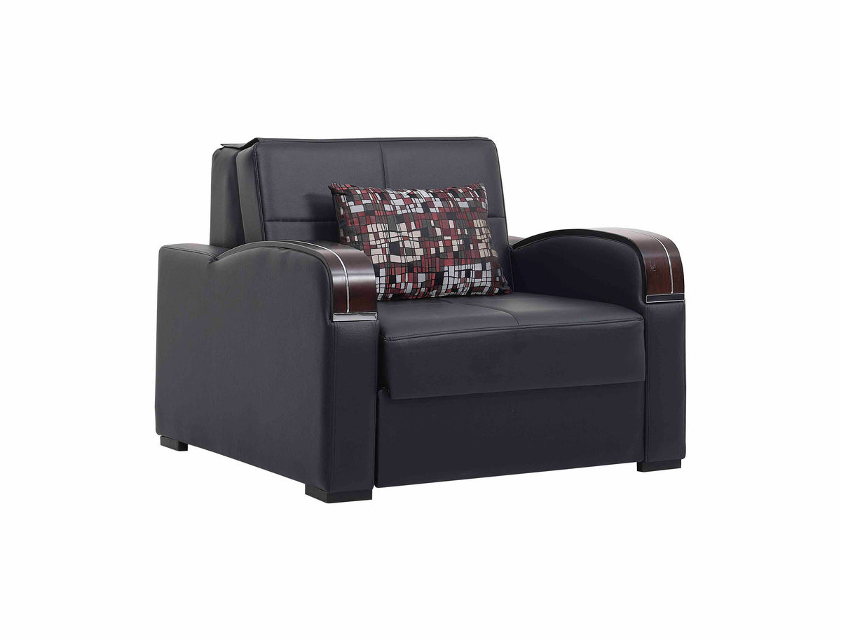 Ottomanson Sleep Plus - Upholstered Convertible Armchair With Storage