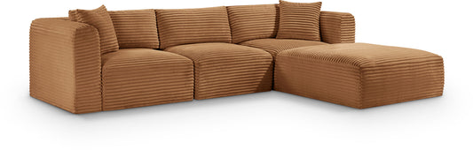 Shaggy - Fabric 4 Piece Modular Sectional