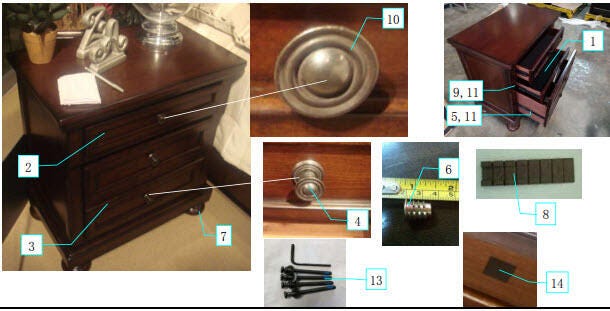 Porter Nightstand - B697-92 - product view or room setting; only nightstand included (supplier image 8)