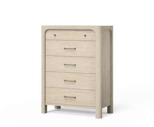 Solano - 5-Drawer Bedroom Chest Of Drawers - Weathered Mango
