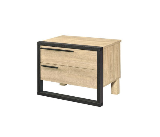 Erasto - Accent Table - Oak & Black