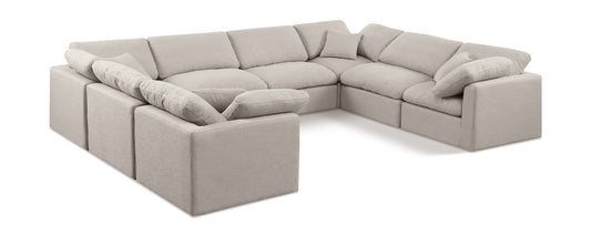 Indulge - Linen 8 Piece Modular Sectional