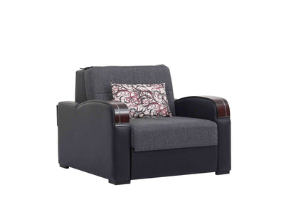 Ottomanson Sleep Plus - Upholstered Convertible Armchair With Storage