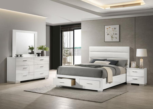 Felicity - Storage Bedroom Set - White