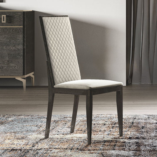 Venezia - Synthetic Leather Side Chair (Set of 2) - Gray