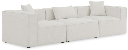 Cube - Linen Modular 3 Seat Sofa