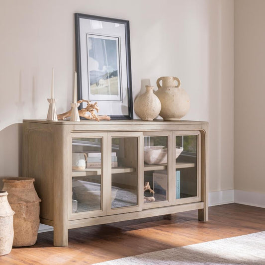 Solano - Sliding Door Dining Sideboard Server - Weathered Mango